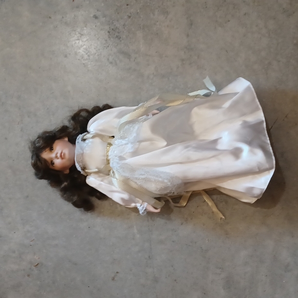 Vintage Porcelain doll with stand - Picture 1 of 4